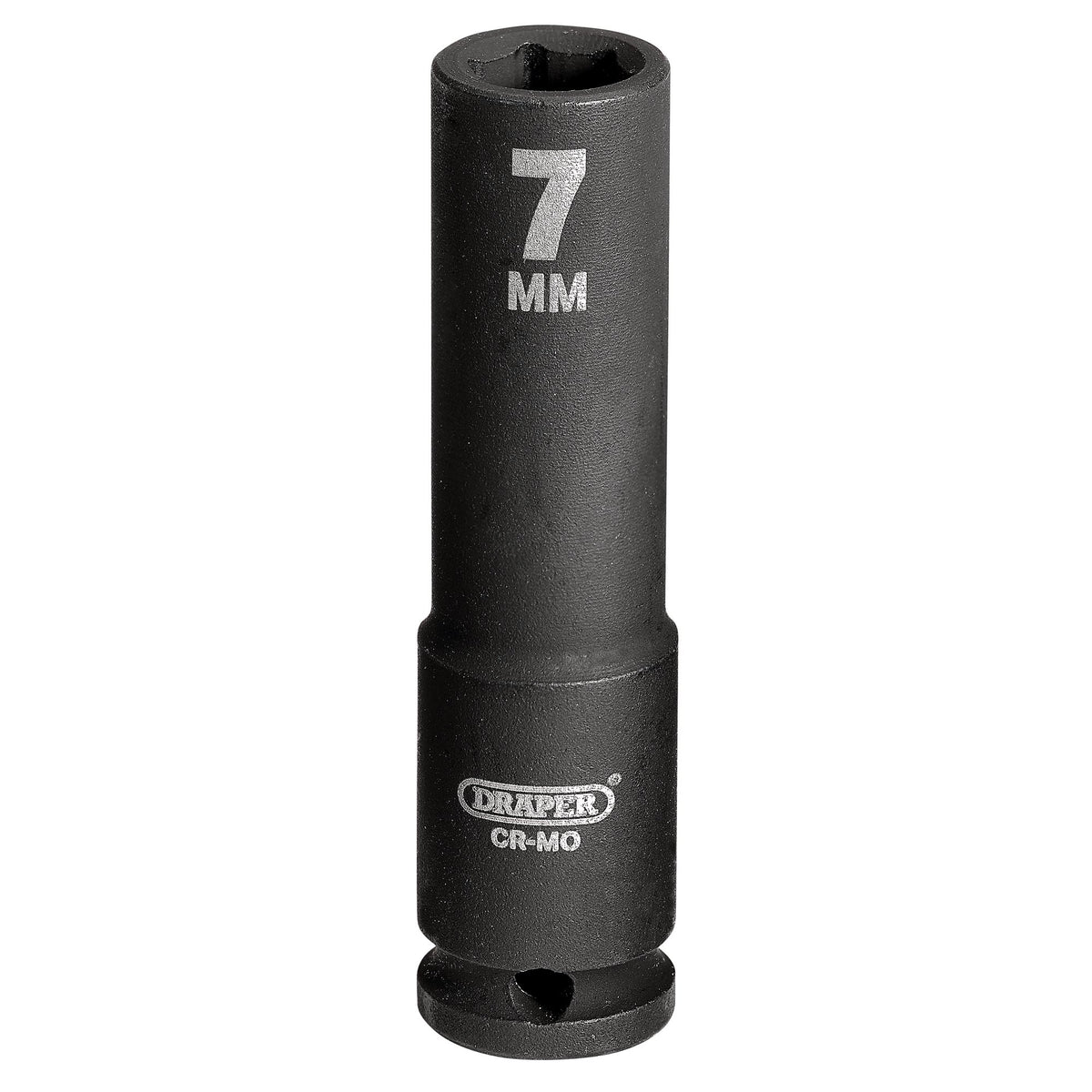 DRAPER Expert 7mm 1/4in. Square Drive Hi-Torq ; 6 Point Deep Impact Socket: Model No.406D-MM