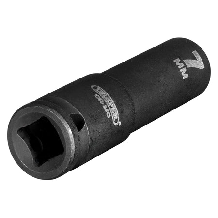 DRAPER Expert 7mm 1/4in. Square Drive Hi-Torq ; 6 Point Deep Impact Socket: Model No.406D-MM