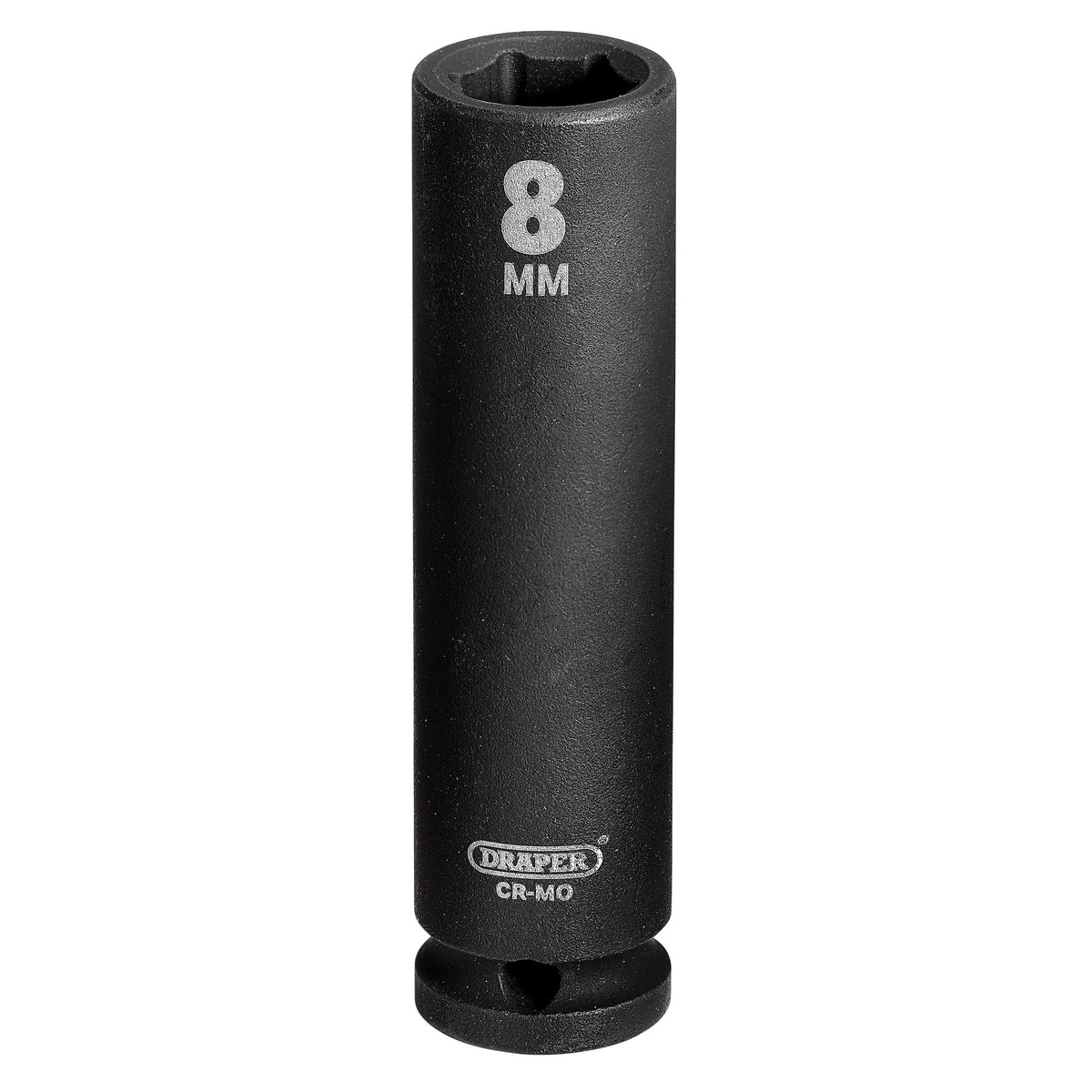 DRAPER Expert 8mm 1/4in. Square Drive Hi-Torq ; 6 Point Deep Impact Socket: Model No.406D-MM