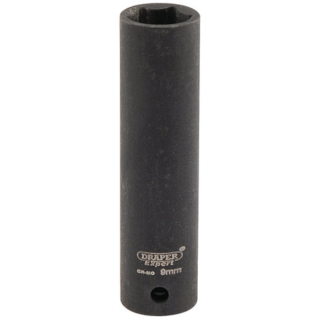 DRAPER Expert 9mm 1/4in. Square Drive Hi-Torq ; 6 Point Deep Impact Socket: Model No.406D-MM