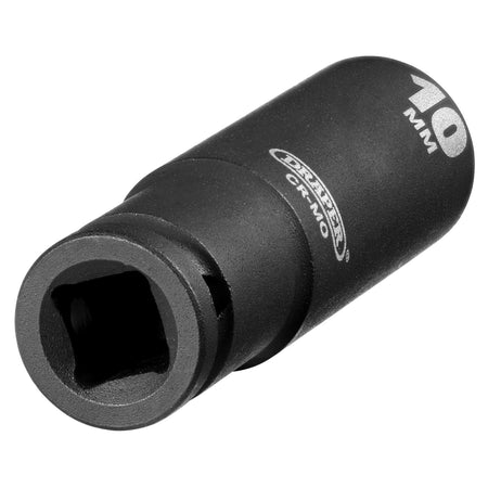 DRAPER Expert 10mm 1/4in. Square Drive Hi-Torq ; 6 Point Deep Impact Socket: Model No.406D-MM