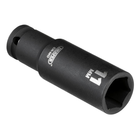 DRAPER Expert 11mm 1/4in. Square Drive Hi-Torq ; 6 Point Deep Impact Socket: Model No.406D-MM