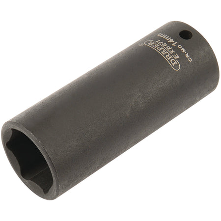 DRAPER Expert 14mm 1/4in. Square Drive Hi-Torq ; 6 Point Deep Impact Socket: Model No.406D-MM