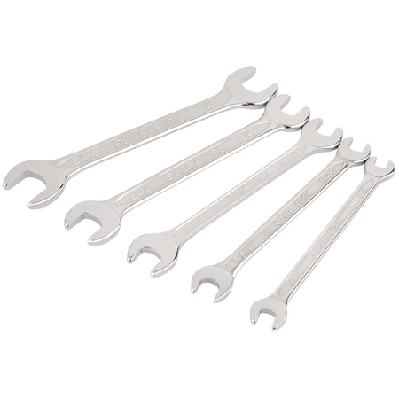 5 Piece Midget Ba Double Open End Spanner Set: Model No.156 S5BA