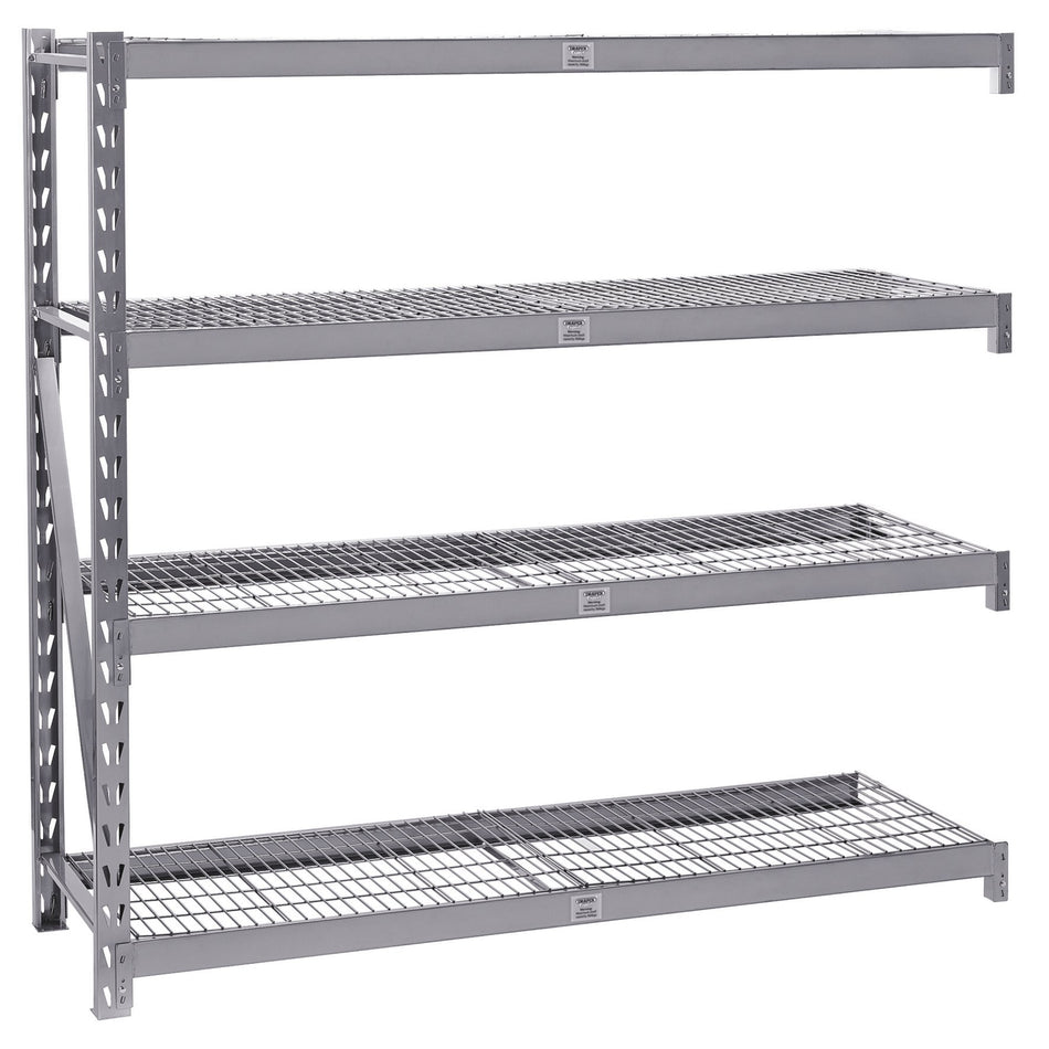 DRAPER Expert Heavy Duty Steel 4 Shelving Extension Unit - 1959 x 610 x 1830mm : Model No.MSUHD195E/PRO
