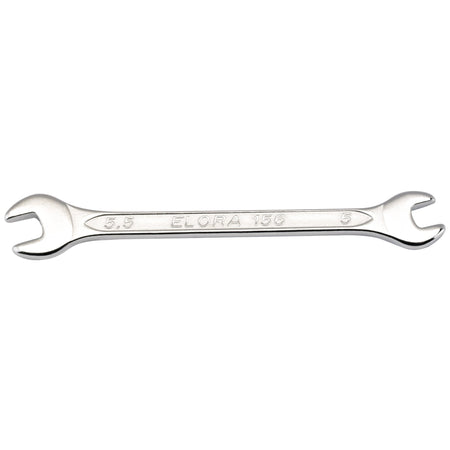 5mm x 5.5mm Midget Metric Double Open End Spanner: Model No.156