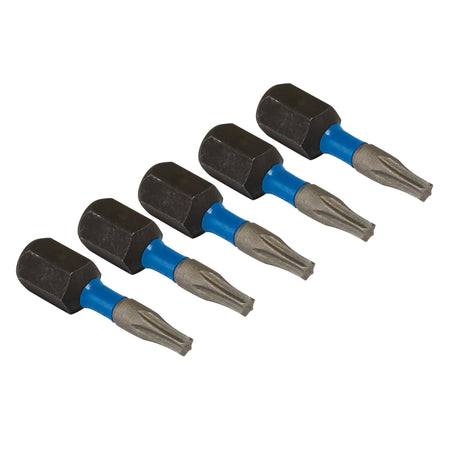 Draper Expert TX-STAR Impact Screwdriver Bits, T10 x 25mm, 1/4" Hex (Pack of 5) : Model No. IMBH/TX25/5