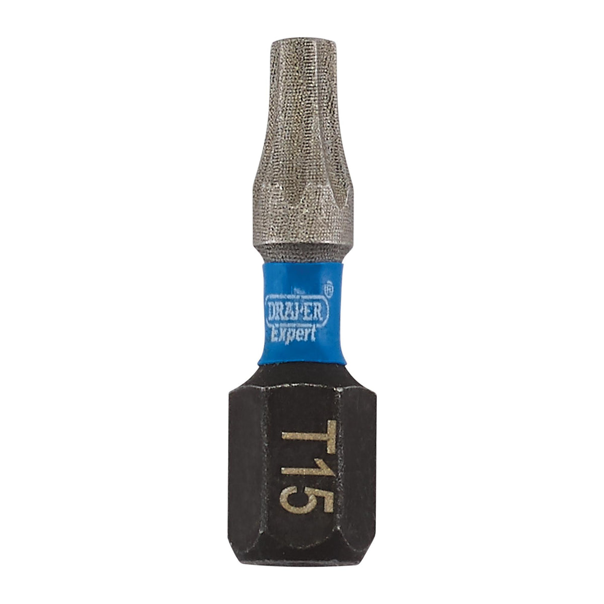 Draper Expert TX-STAR Impact Screwdriver Bits, T15 x 25mm, 1/4" Hex (Pack of 5) : Model No. IMBH/TX25/5
