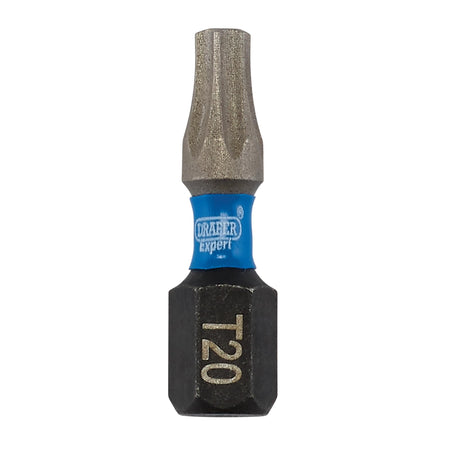 Draper Expert TX-STAR Impact Screwdriver Bits, T20 x 25mm, 1/4" Hex (Pack of 5) : Model No. IMBH/TX25/5