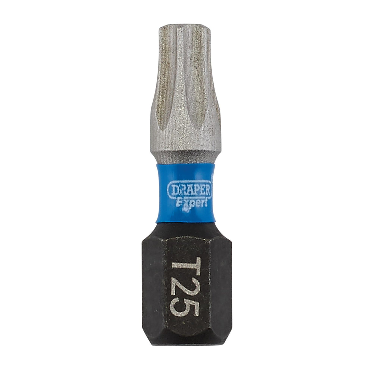 Draper Expert TX-STAR Impact Screwdriver Bits, T25 x 25mm, 1/4" Hex (Pack of 5) : Model No. IMBH/TX25/5