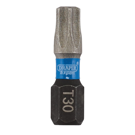 Draper Expert TX-STAR Impact Screwdriver Bits, T30 x 25mm, 1/4" Hex (Pack of 5) : Model No. IMBH/TX25/5