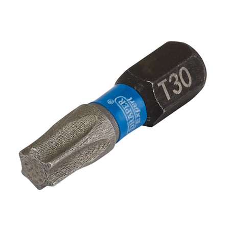 Draper Expert TX-STAR Impact Screwdriver Bits, T30 x 25mm, 1/4" Hex (Pack of 5) : Model No. IMBH/TX25/5