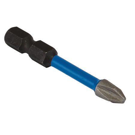 Draper Expert Cross Slot/PH Type Impact Screwdriver Bits, No.2 x 50mm, 1/4" Hex (Pack of 5) : Model No. IMBH/PH50/5