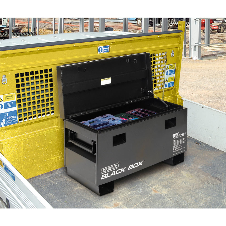DRAPER Black Box® (Contractors Secure Storage Box) 900 x 425 x 330mm (Approx. Internal Measurements); 910 x 430 x 560mm (Approx. External Measurements) : Model No.DBB915/B