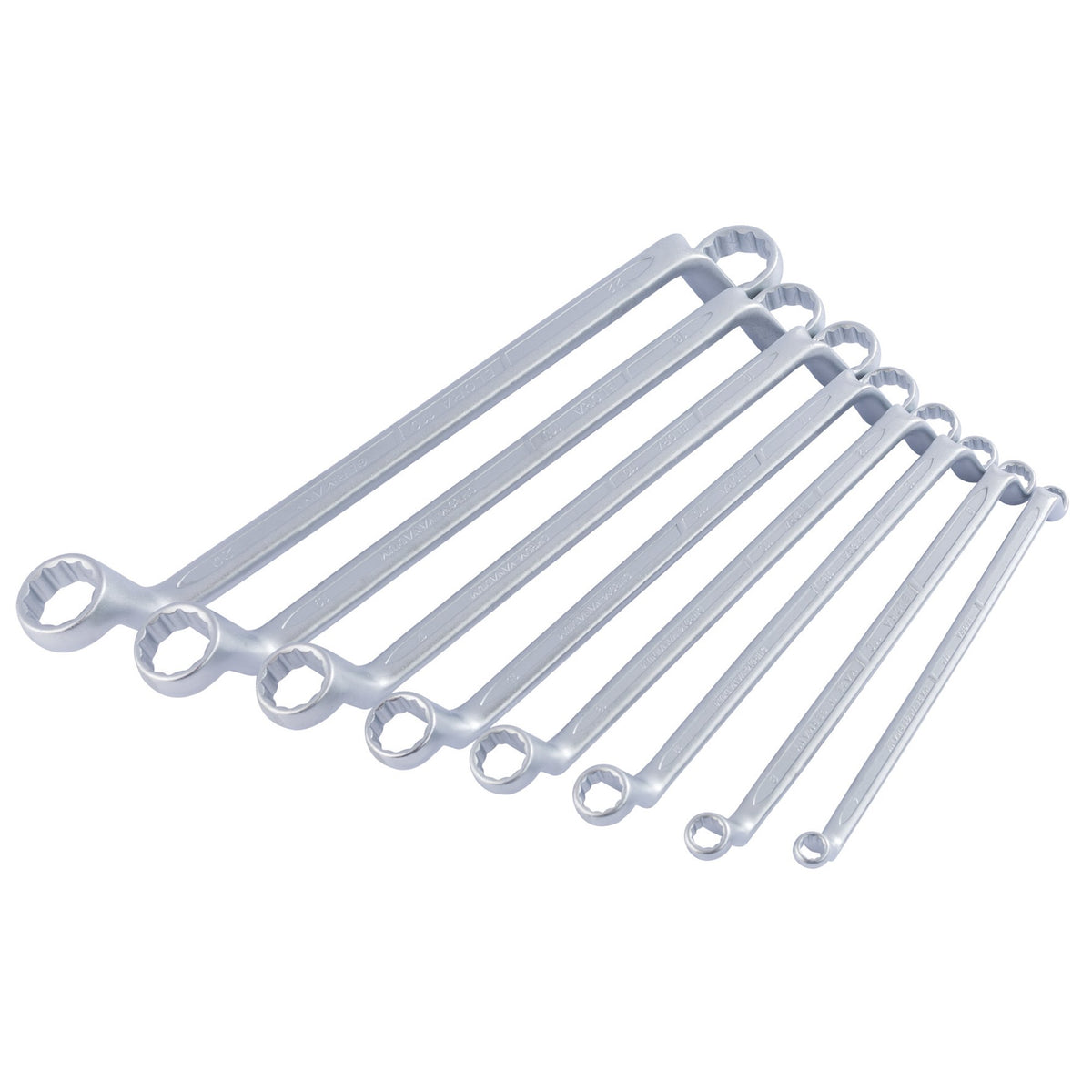 8 Piece Deep Crank Metric Ring Spanner Set: Model No.110 S8M