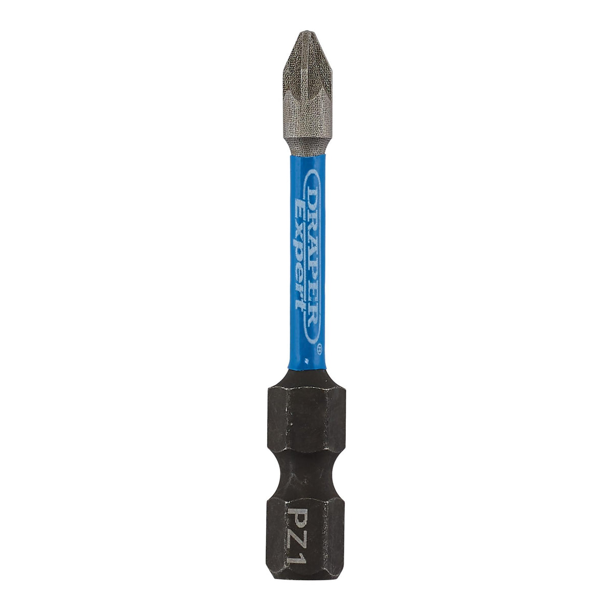 Draper Expert PZ-Type Impact Screwdriver Bits, No.1 x 50mm, 1/4" Hex (Pack of 5) : Model No. IMBH/PZ50/5