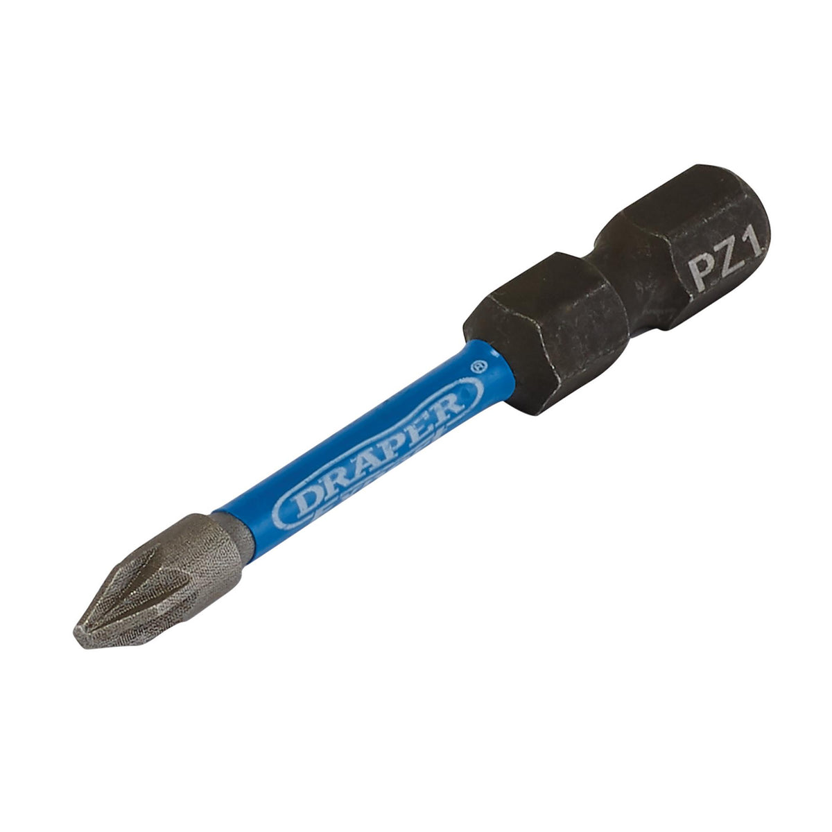 Draper Expert PZ-Type Impact Screwdriver Bits, No.1 x 50mm, 1/4" Hex (Pack of 5) : Model No. IMBH/PZ50/5
