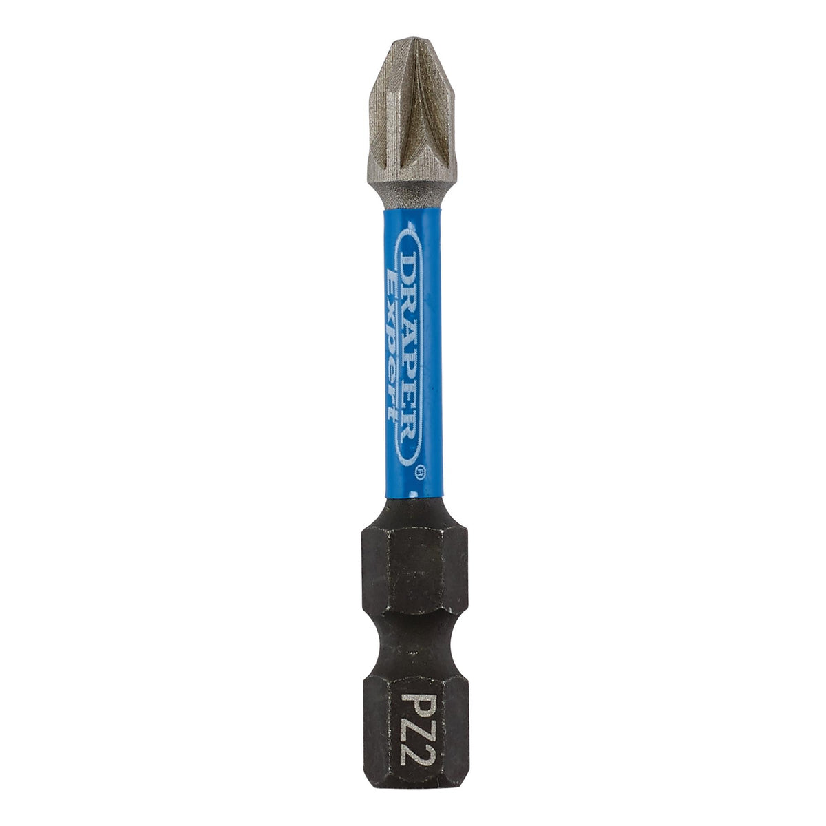 Draper Expert PZ-Type Impact Screwdriver Bits, No.2 x 50mm, 1/4" Hex (Pack of 5) : Model No. IMBH/PZ50/5