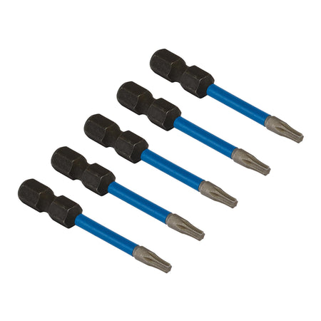 Draper Expert TX-STAR Impact Screwdriver Bits, T10 x 50mm, 1/4" Hex (Pack of 5) : Model No. IMBH/TX50/5