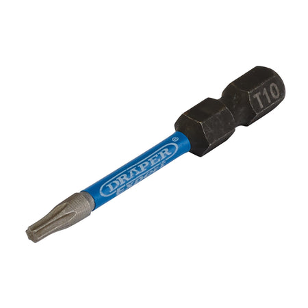 Draper Expert TX-STAR Impact Screwdriver Bits, T10 x 50mm, 1/4" Hex (Pack of 5) : Model No. IMBH/TX50/5