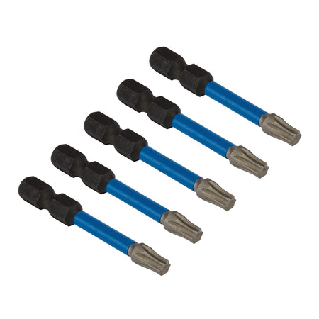 Draper Expert TX-STAR Impact Screwdriver Bits, T25 x 50mm, 1/4" Hex (Pack of 5) : Model No. IMBH/TX50/5