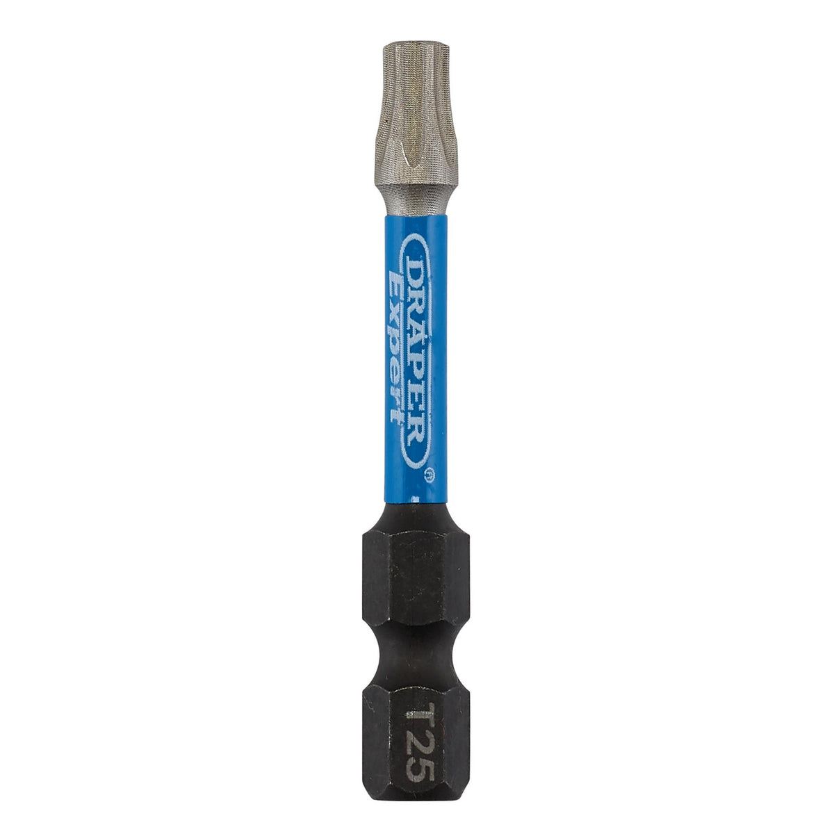 Draper Expert TX-STAR Impact Screwdriver Bits, T25 x 50mm, 1/4" Hex (Pack of 5) : Model No. IMBH/TX50/5