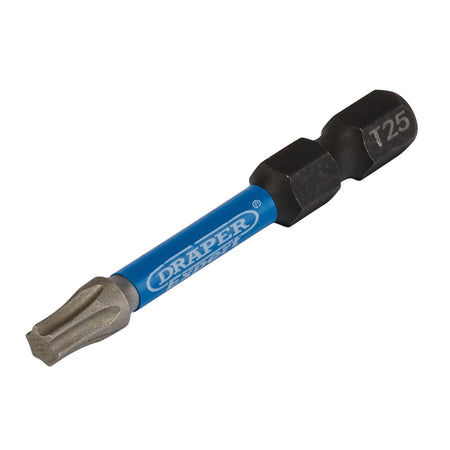 Draper Expert TX-STAR Impact Screwdriver Bits, T25 x 50mm, 1/4" Hex (Pack of 5) : Model No. IMBH/TX50/5