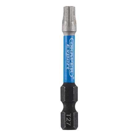 Draper Expert TX-STAR Impact Screwdriver Bits, T27 x 50mm, 1/4" Hex (Pack of 5) : Model No. IMBH/TX50/5