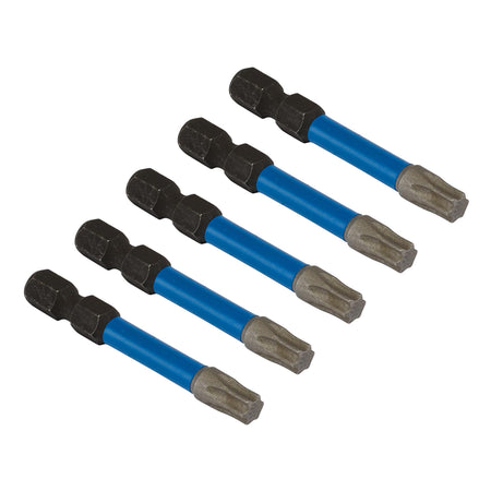 Draper Expert TX-STAR Impact Screwdriver Bits, T30 x 50mm, 1/4" Hex (Pack of 5) : Model No. IMBH/TX50/5