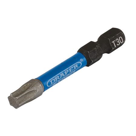 Draper Expert TX-STAR Impact Screwdriver Bits, T30 x 50mm, 1/4" Hex (Pack of 5) : Model No. IMBH/TX50/5
