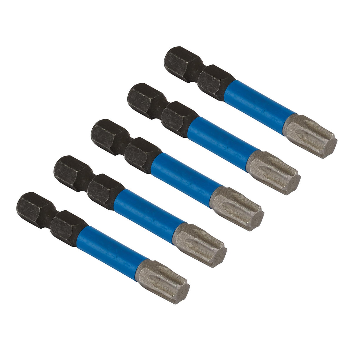 Draper Expert TX-STAR Impact Screwdriver Bits, T40 x 50mm, 1/4" Hex (Pack of 5) : Model No. IMBH/TX50/5