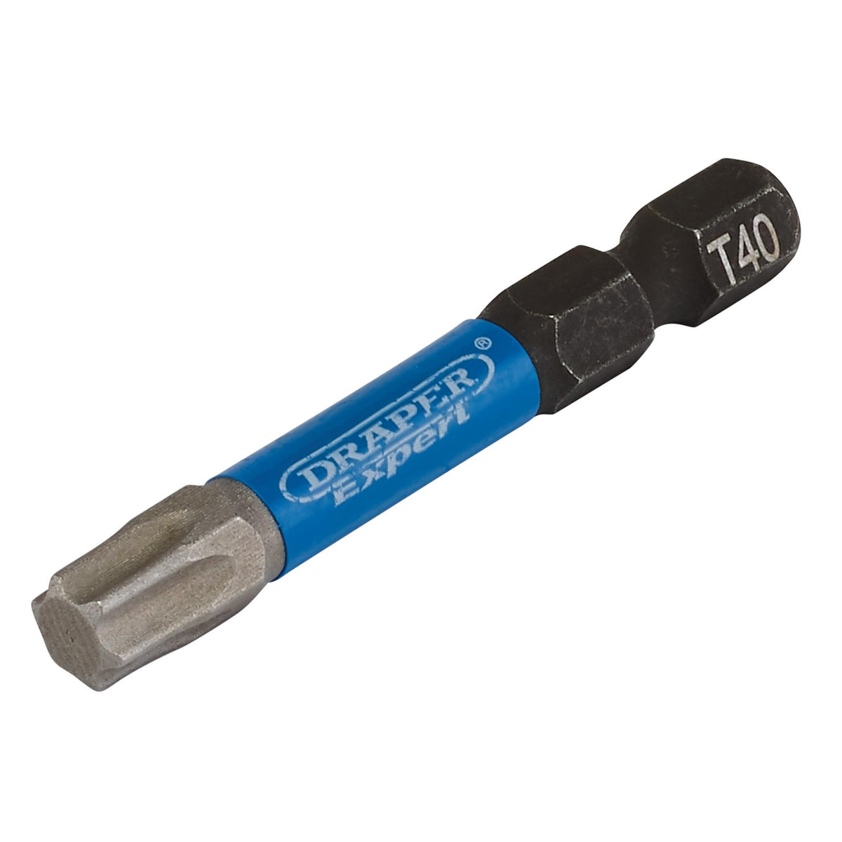 Draper Expert TX-STAR Impact Screwdriver Bits, T40 x 50mm, 1/4" Hex (Pack of 5) : Model No. IMBH/TX50/5