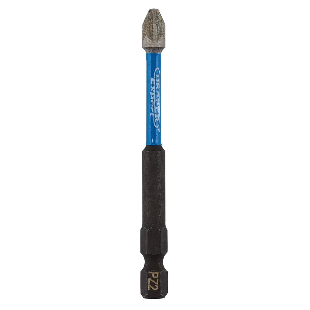 Draper Expert PZ-Type Impact Screwdriver Bits, No.2 x 75mm, 1/4" Hex (Pack of 5) : Model No. IMBH/PZ75/5