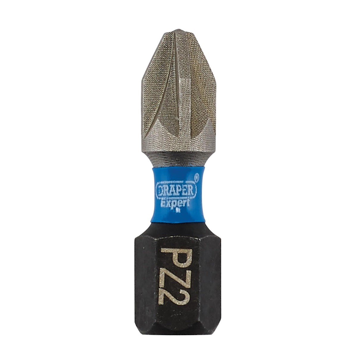 Draper Expert PZ-Type Impact Screwdriver Bits, No.2 x 25mm, 1/4" Hex (Pack of 25) : Model No. IMBH/PZ25/25