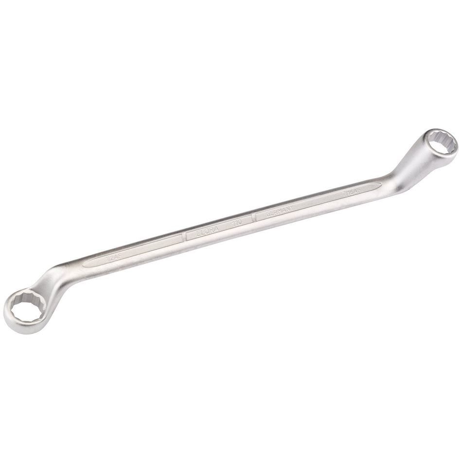 7/16 x 1/2in. Deep Crank Imperial Ring Spanner: Model No.110