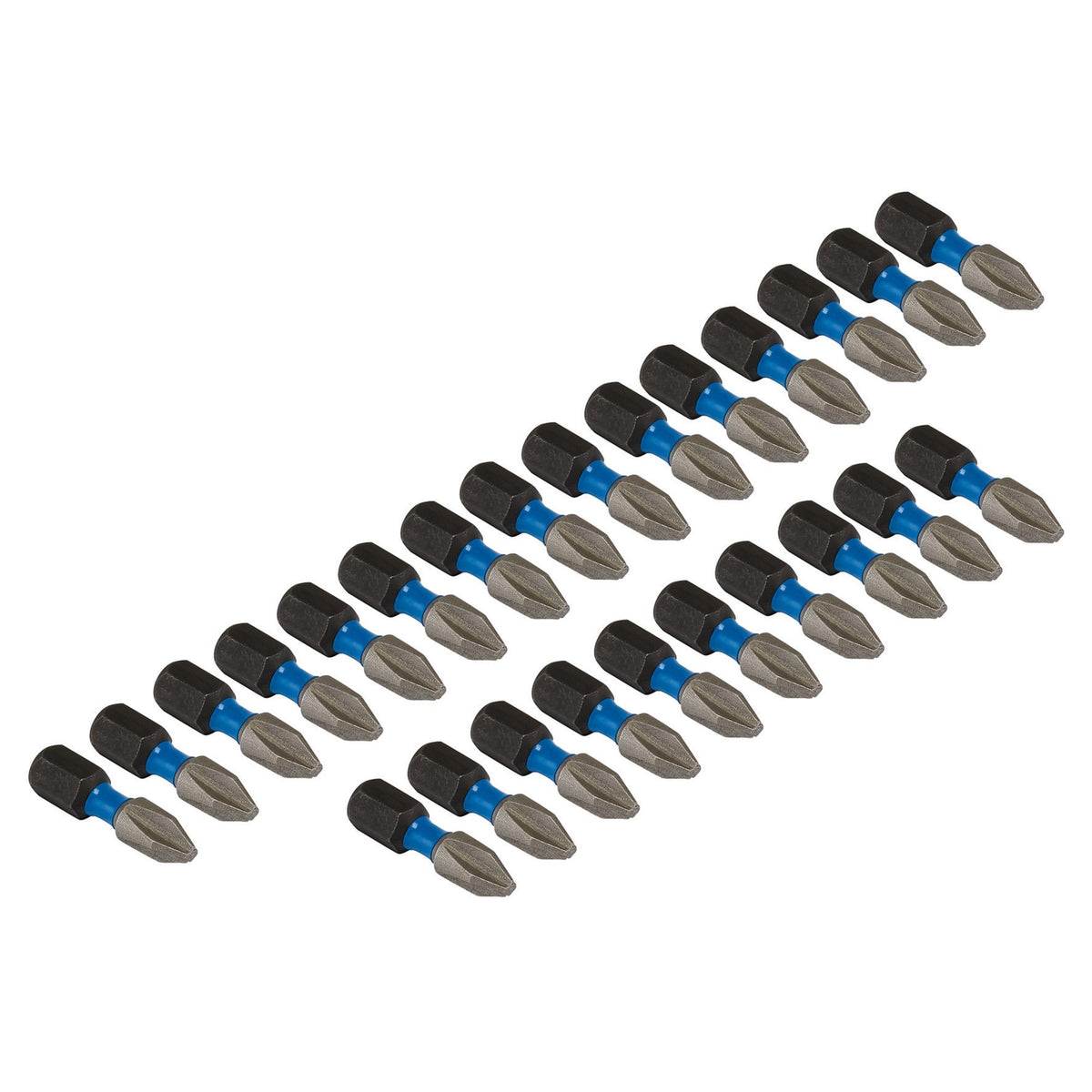 Draper Expert Cross Slot/PH Type Impact Screwdriver Bits, No.2 x 25mm, 1/4" Hex (Pack of 25) : Model No. IMBH/PH25/25