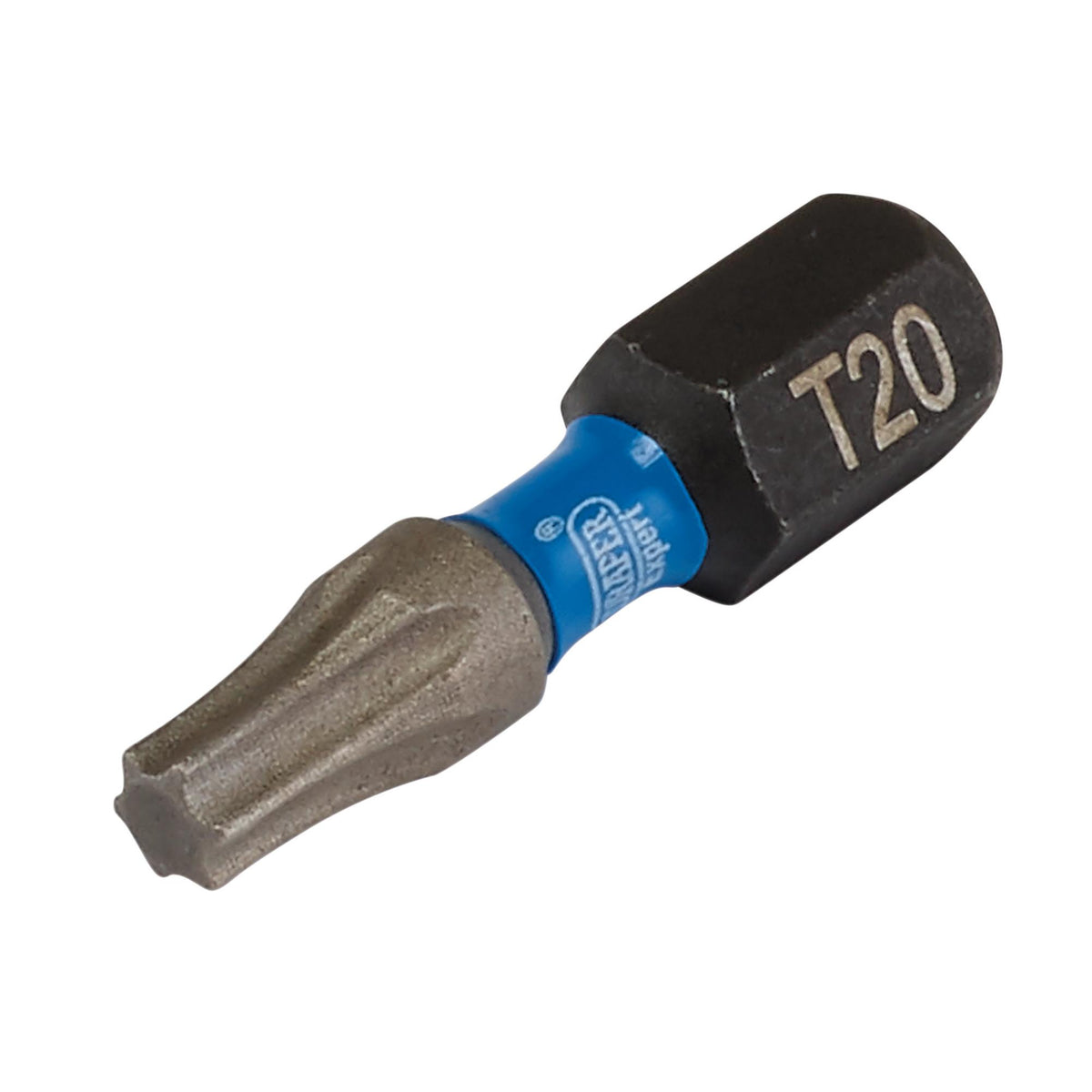 Draper Expert TX-STAR Impact Screwdriver Bits, T20 x 25mm, 1/4" Hex (Pack of 25) : Model No. IMBH/TX25/25