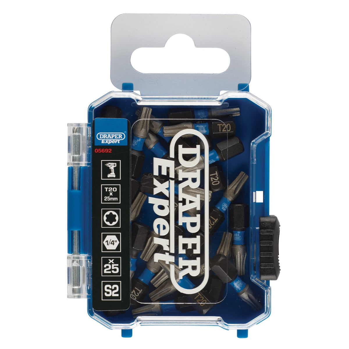 Draper Expert TX-STAR Impact Screwdriver Bits, T20 x 25mm, 1/4" Hex (Pack of 25) : Model No. IMBH/TX25/25