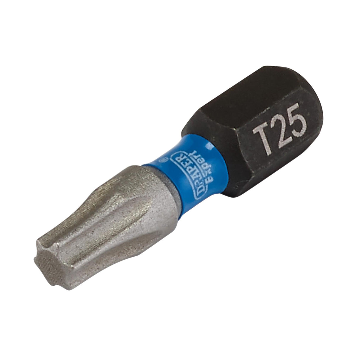 Draper Expert TX-STAR Impact Screwdriver Bits, T25 x 25mm, 1/4" Hex (Pack of 25) : Model No. IMBH/TX25/25