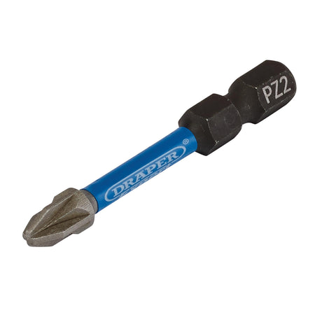 Draper Expert PZ-Type Impact Screwdriver Bits, No.2 x 50mm, 1/4" Hex (Pack of 20) : Model No. IMBH/PZ50/20
