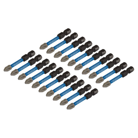 Draper Expert Cross Slot/PH Type Impact Screwdriver Bits, No.2 x 50mm, 1/4" Hex (Pack of 20) : Model No. IMBH/PH50/20