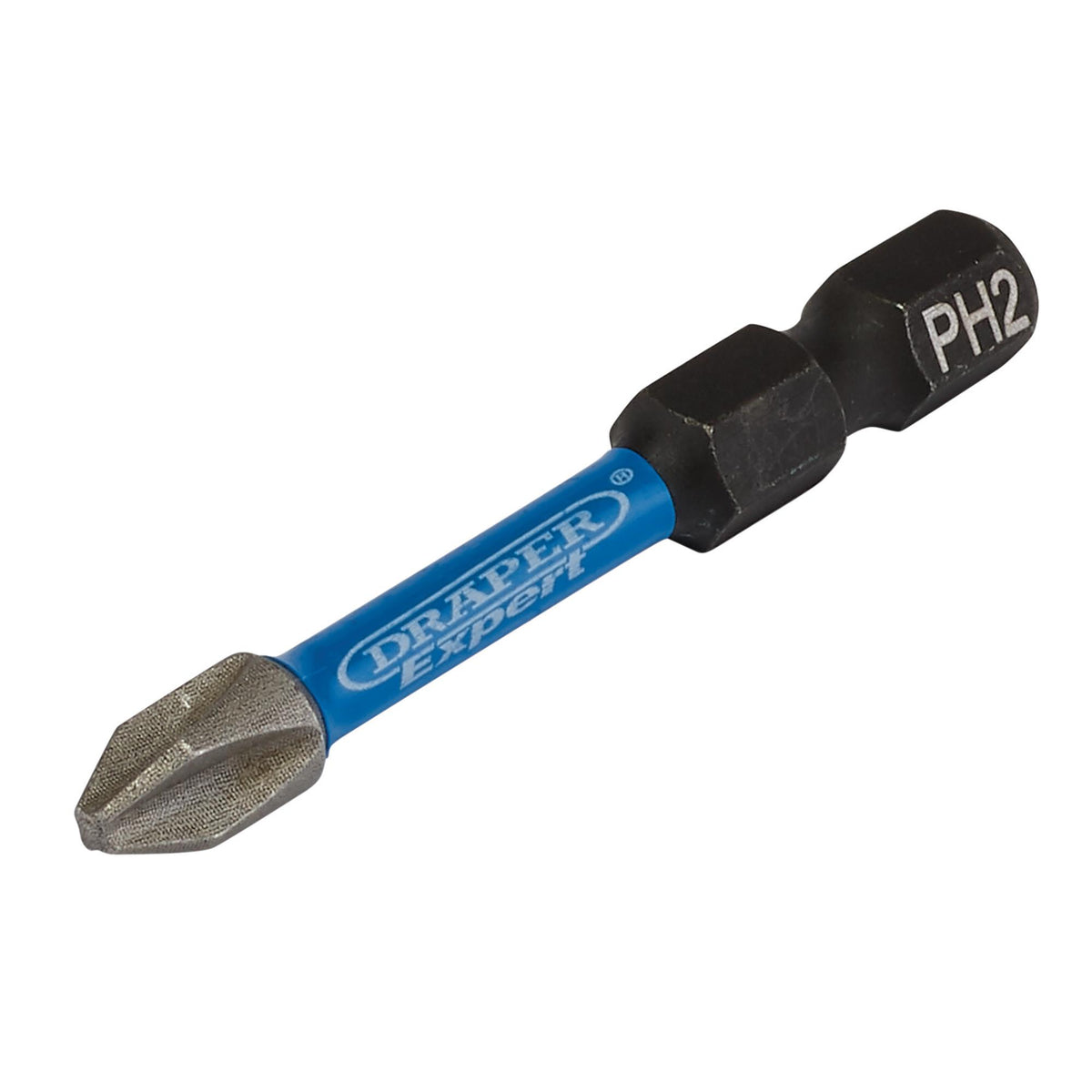 Draper Expert Cross Slot/PH Type Impact Screwdriver Bits, No.2 x 50mm, 1/4" Hex (Pack of 20) : Model No. IMBH/PH50/20