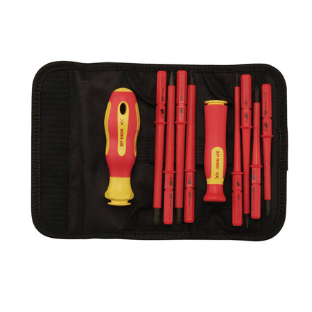 DRAPER Expert Ergo Plus ; 10 Piece VDE Approved Fully Insulated Interchangeable Blade Screwdriver Set: Model No.965I/10