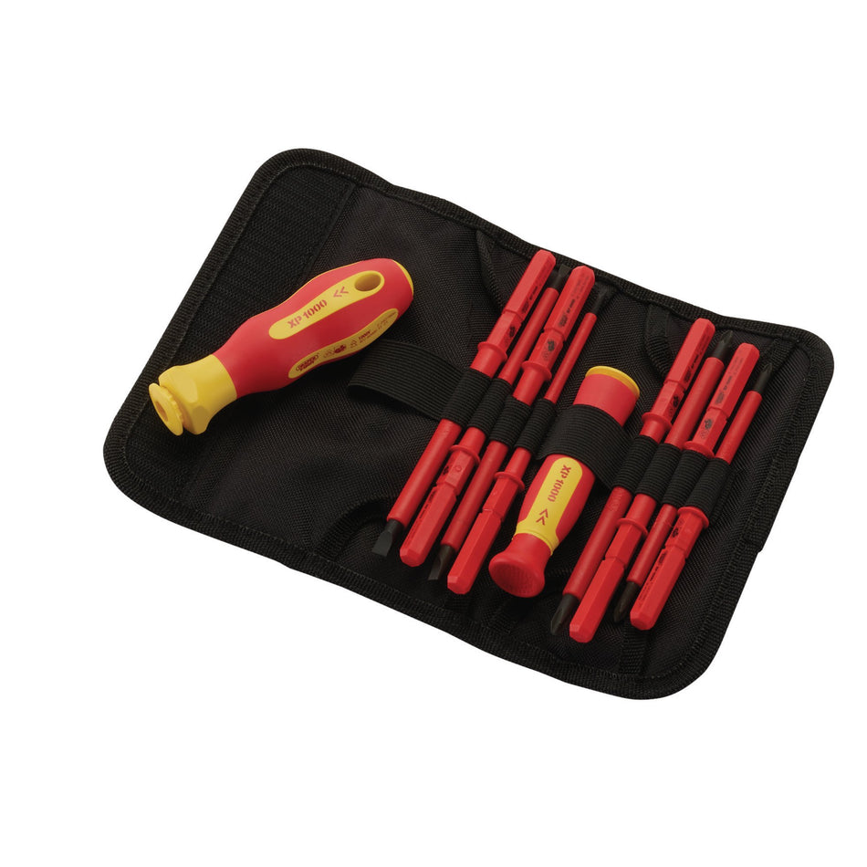 DRAPER Expert Ergo Plus ; 10 Piece VDE Approved Fully Insulated Interchangeable Blade Screwdriver Set: Model No.965I/10
