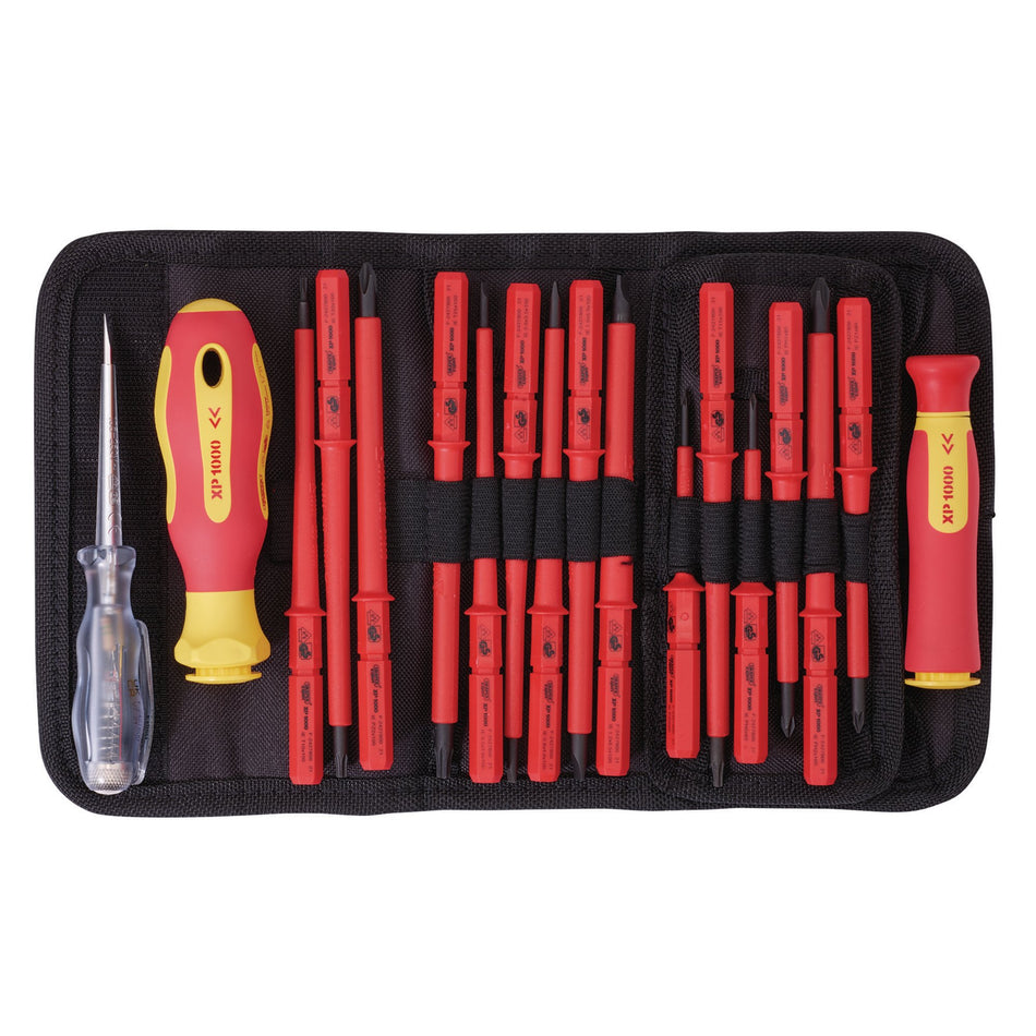 DRAPER Expert Ergo Plus ; 18 Piece VDE Approved Fully Insulated Interchangeable Blade Screwdriver Set: Model No.965I/18
