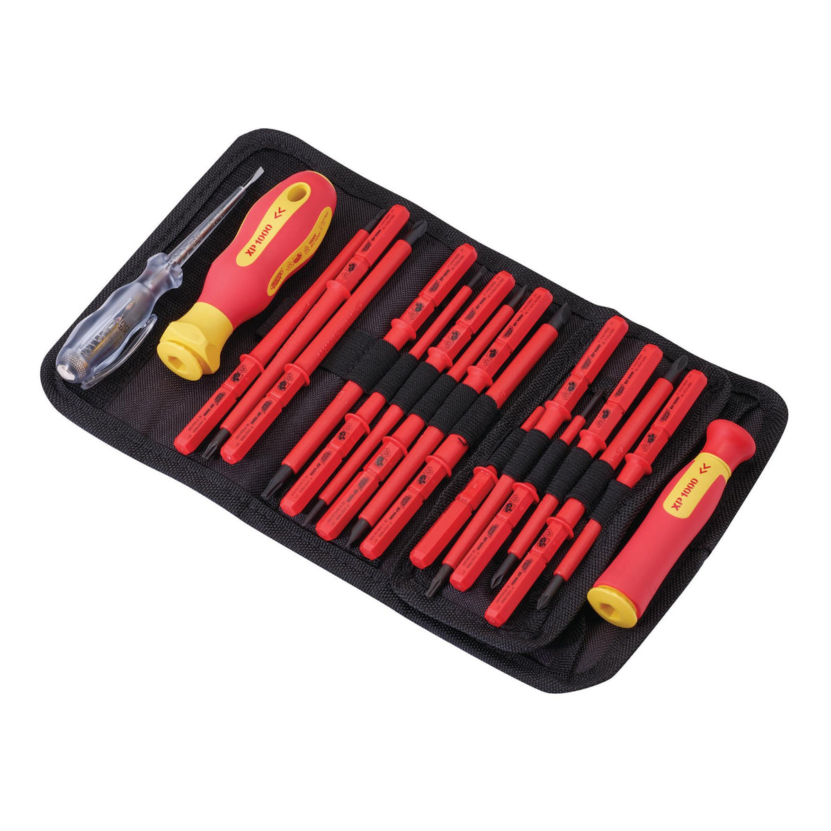 DRAPER Expert Ergo Plus ; 18 Piece VDE Approved Fully Insulated Interchangeable Blade Screwdriver Set: Model No.965I/18