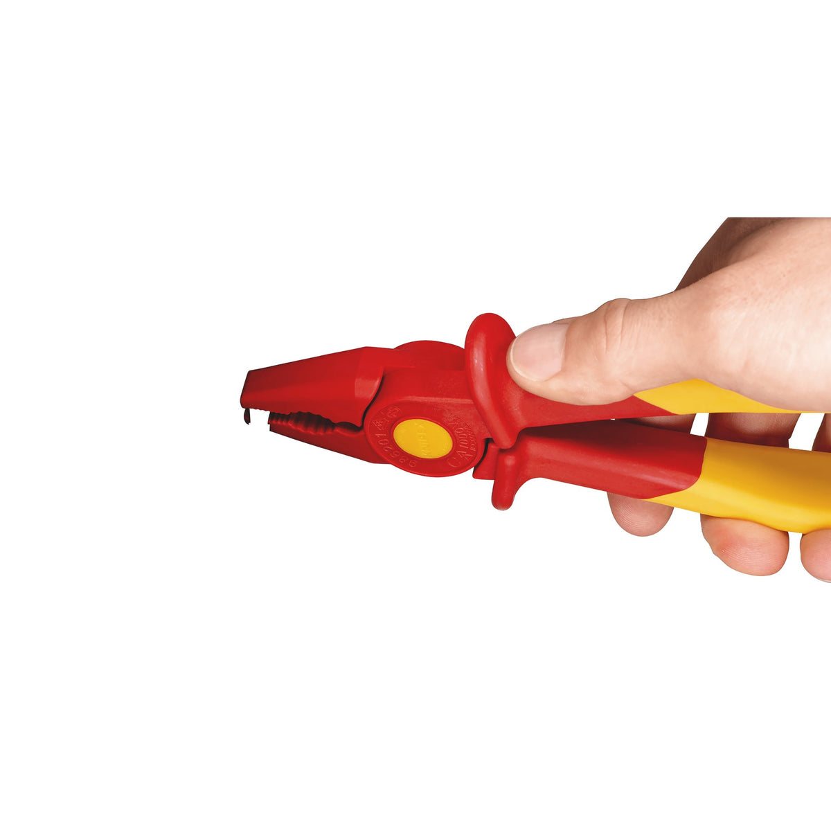 Knipex Fully Insulated 180mm 'S' Range Soft Grip Flat Nose Pliers : Model No.98 62 01