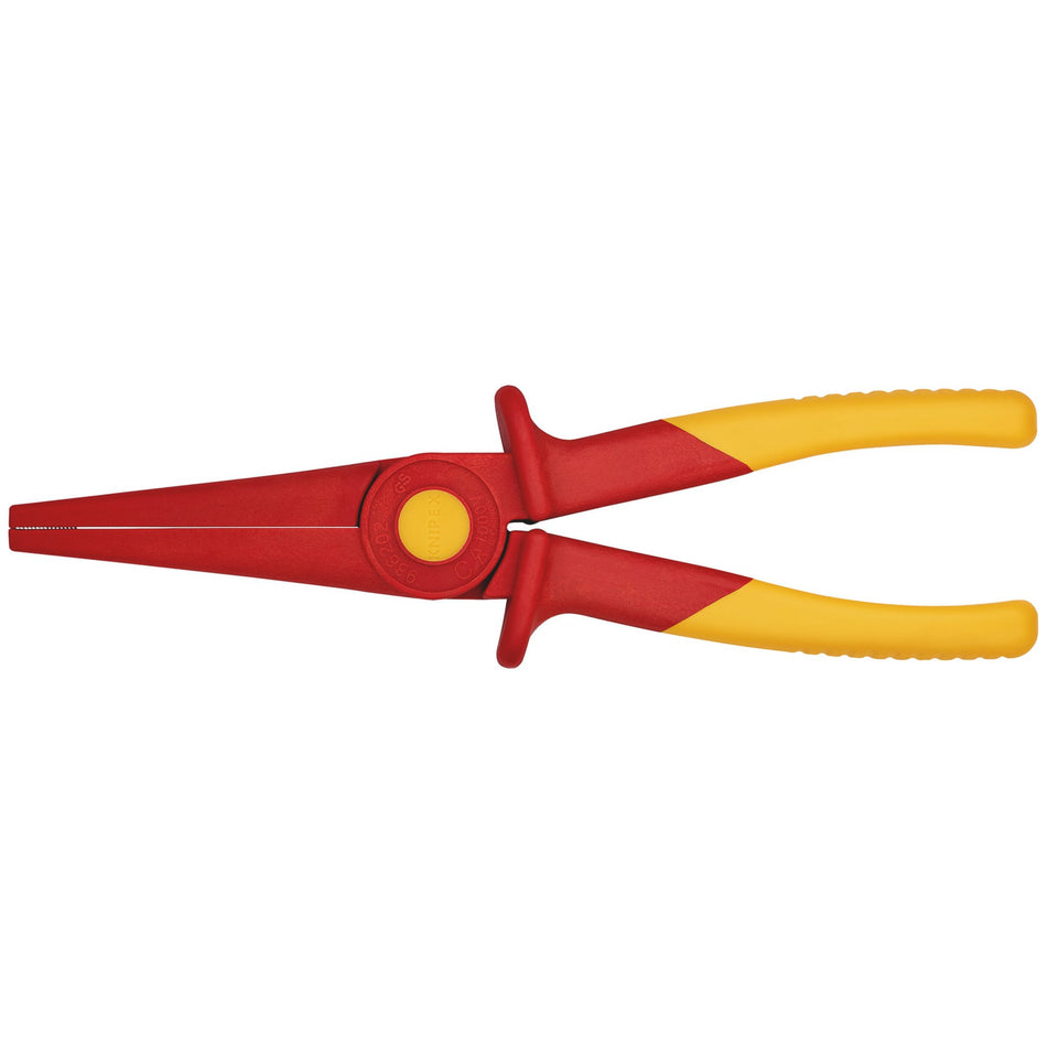 Knipex Fully Insulated 220mm 'S' Range Soft Grip Long Nose Pliers : Model No. 98 62 02