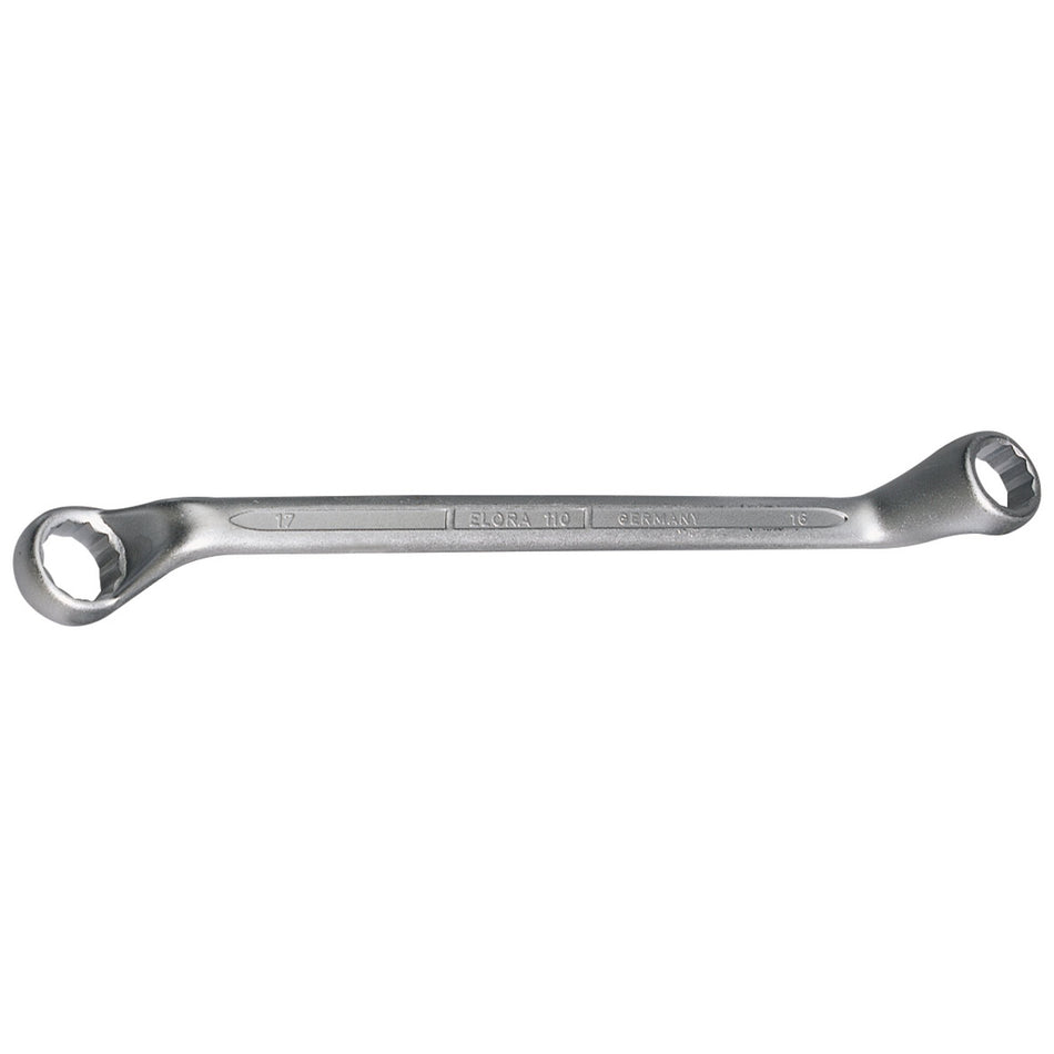 16mm x 17mm Deep Crank Metric Ring Spanner: Model No.110