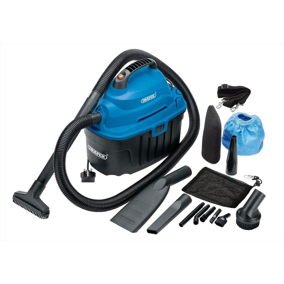 DRAPER 10L 1000W 230V Wet and Dry Vacuum Cleaner: Model No.WDV10